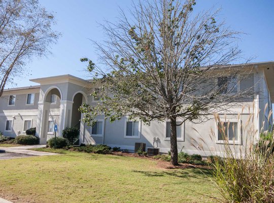 exterior view of the Park View Apartments